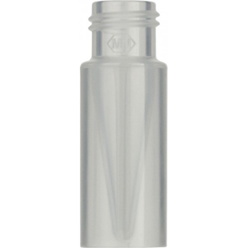  Screw neck vial, N 9, 11.6x32.0 mm, 0.3 mL, inner cone, PP tr.